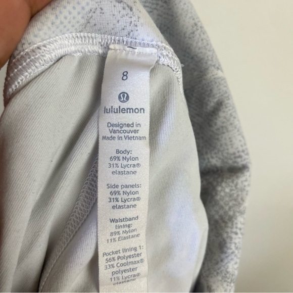 Lululemon Breezy Dot Crop Jasmine White Multi‎ / White - Picture 12 of 12